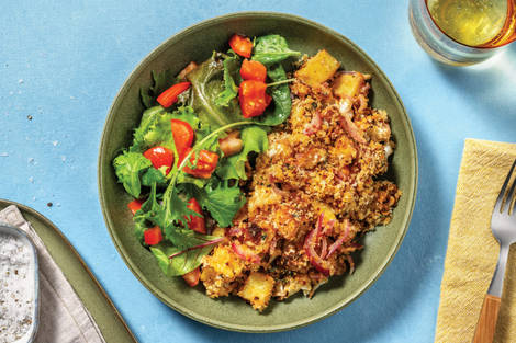 Potato, Bacon & Cauliflower Gratin