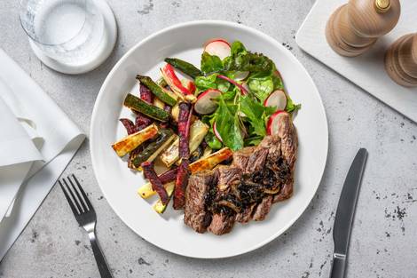 Herby Seared Steak & Veggie Fries