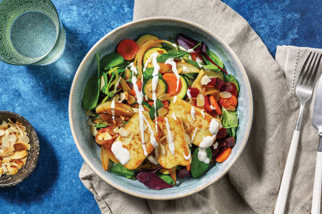 Honey Haloumi & Chermoula Veggie Toss