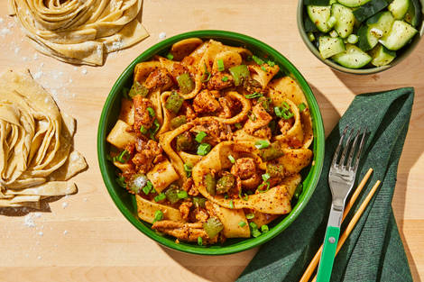 Soy-Cumin Chicken & Hand-Pulled Noodles