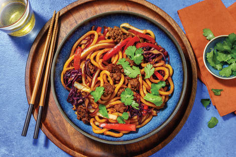 Char Siu Beef Strip Noodle Stir-Fry