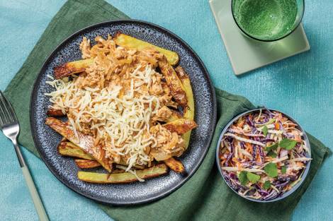 Double American BBQ Pulled Chicken & Loaded Fries