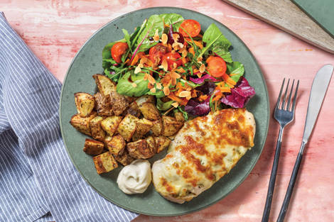 Double Pesto & Cheddar Hasselback Chicken