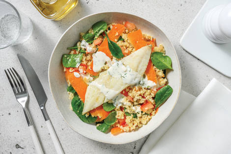 Quick Barramundi & Zesty Couscous