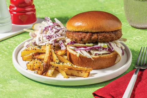 Teriyaki-Glazed Pork Burger