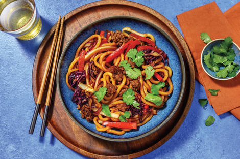 Char Siu Beef Strips & Noodle Stir-Fry