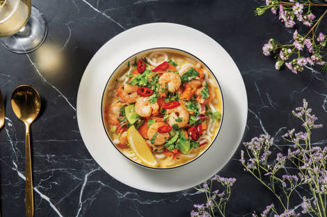 Singaporean Prawn & Coconut Noodle Laksa