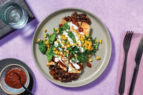 Beef & Black Bean Loaded Taquitos