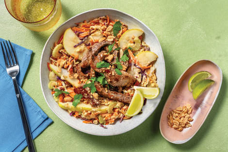 Thai-Style Beef & Pear Slaw