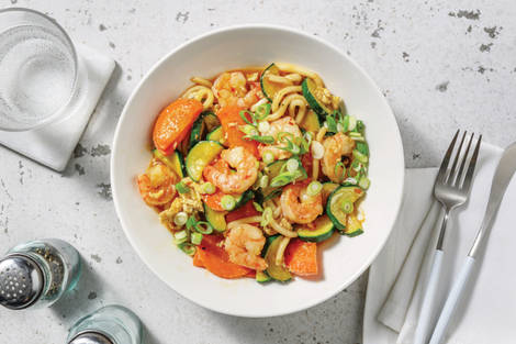Southeast Asian-Style Prawn Udon Noodles
