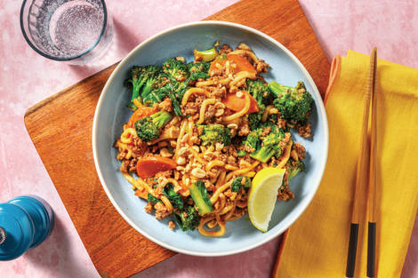 Quick Char Siu Beef & Noodle Stir-Fry