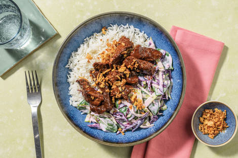 Sticky Sweet Chilli & Sriracha Beef Bowl