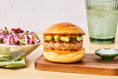 Big Island Beef Burgers with Pineapple 