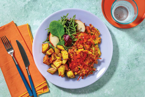 Sweet Chilli Haloumi & Veggie Fritters