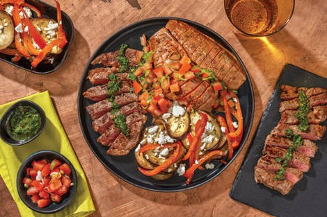 Argentinian-Style Sirloin Steak & Chimichurri