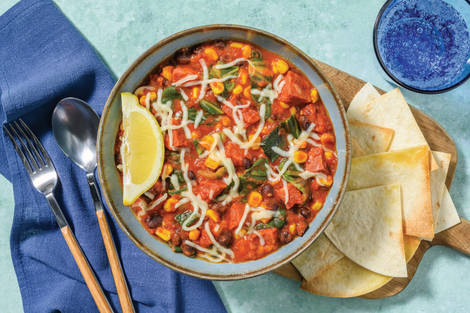 Tex-Mex Chicken, Chorizo & Black Bean Stew