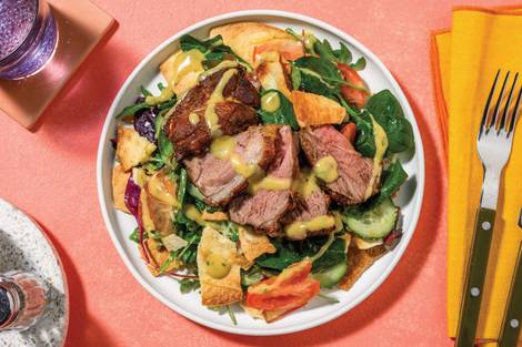 Chermoula Lamb & Fattoush-Style Salad