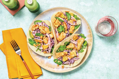 Caribbean Beef & Pineapple Tacos