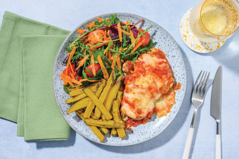 Cheesy Double Texan Chicken & Potato Fries