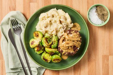 Meatloaves with Creamy Thyme Sauce