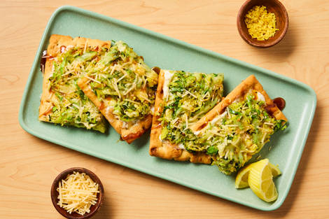 Chicken Sausage & Brussels Flatbreads