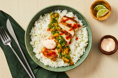Tex-Mex Bavette Steak with Mango Salsa