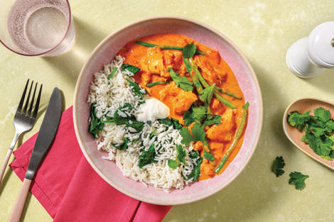 Double Pulled Chicken & Green Bean Tikka Masala