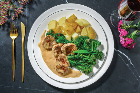 Pork Medallions & Creamy Parmesan Sauce