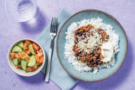 Chipotle Black Bean, Beef & Rice Bowl