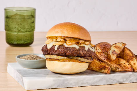 White Cheddar Organic Beef Burgers