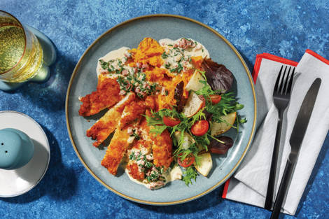 Herby Pork & Creamy Bacon Sauce