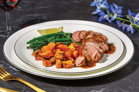 Honey-Mustard Glazed Lamb Backstrap