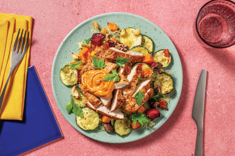 Double Spiced Chicken & Roast Veggie Medley