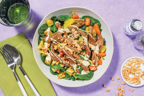 Sweet Chilli Beef & Sesame Veggie Toss