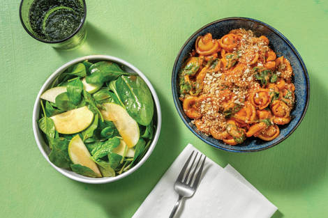 Quick Saucy Tomato Bacon Orecchiette