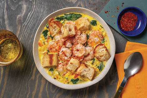 One-Pot Creamy Prawn & Corn Soup