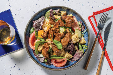 Peri-Peri Beef Salad & Herby Dressing