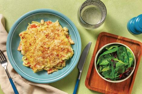 Rustic Chicken, Cannellini Bean & Leek Pie