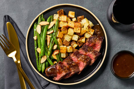 Bavette Steak with Tangy Fig Sauce