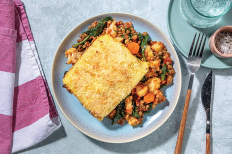 Moroccan Black Bean & Cauliflower Pie