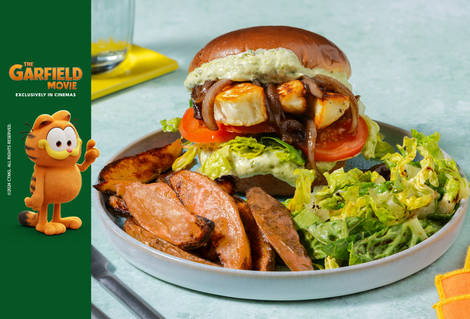 Double Hearty Haloumi & Caramelised Onion Burger