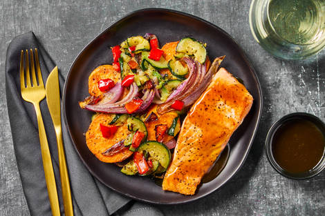 Miso Maple-Glazed Salmon