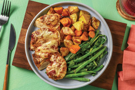 Cheesy Tomato Chicken Melts