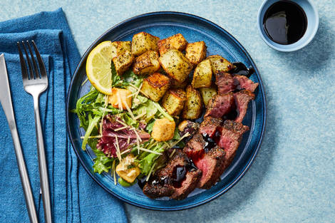 Balsamic-Glazed Steak Tagliata