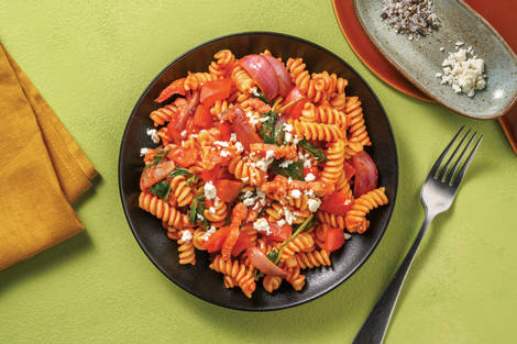 Herby Double Bacon & Roast Veggie Fusilli
