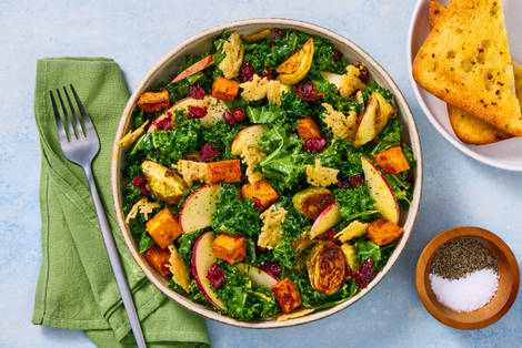 Chicken & Cranberry-Apple Kale Salad