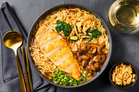 Chicken Ramen in a Shoyu-Style Broth