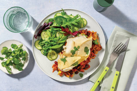 Mexican Bean & Mushroom Filo Pie