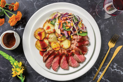 Porterhouse Steak & Sticky Glaze 