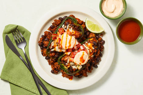 Pork Chili ’n’ Cheese Stuffed Peppers